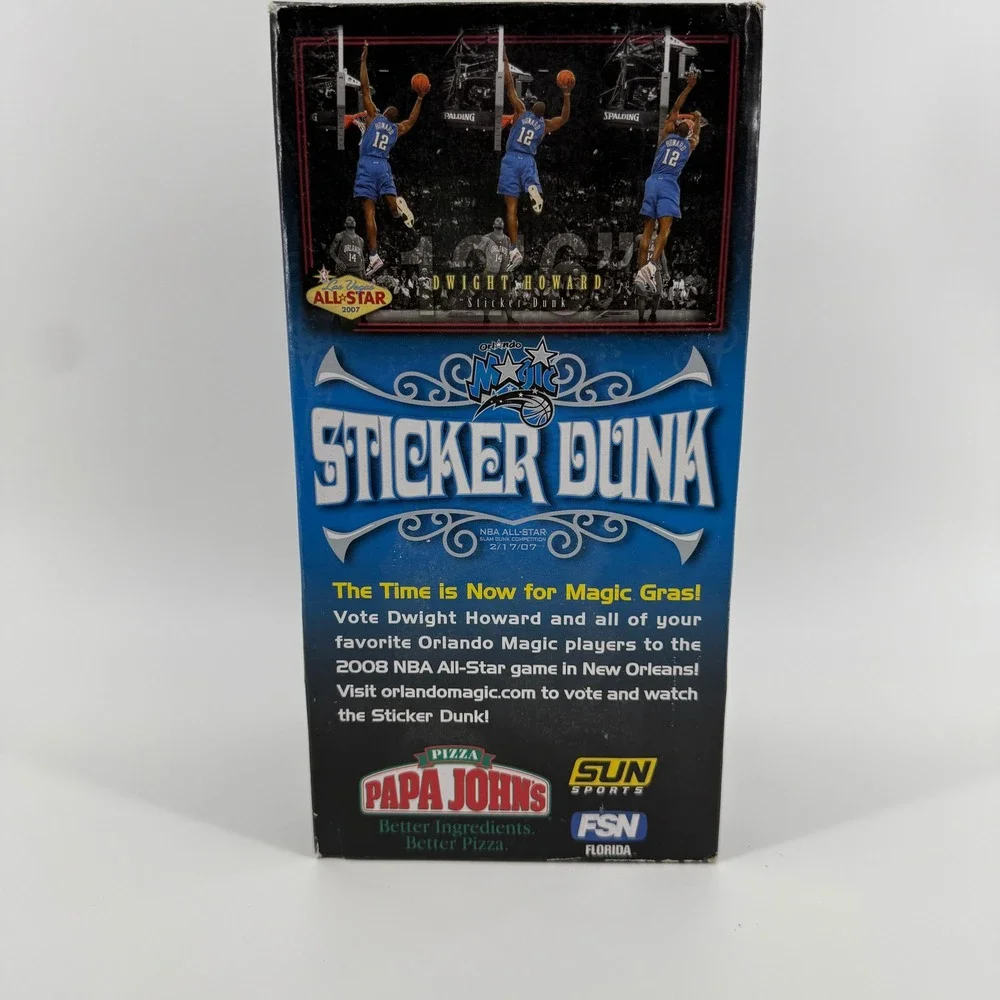 Dwight Howard Orlando Magic Sticker Dunk Papa John's Pizza NBA Collectible